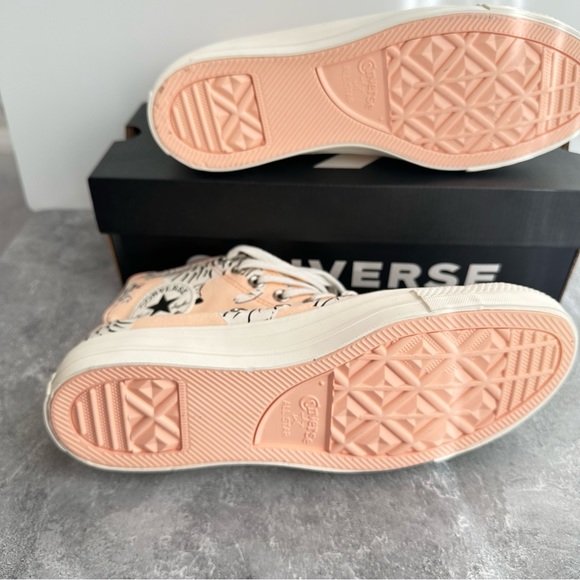 Converse Tiger Hi-Tops EUR 42 Women’s 10.5 NIB New Sneakers Pink Coral - Picture 10 of 12